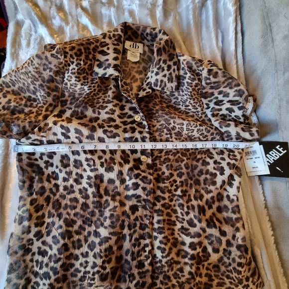 NWT Db Collection Sleeveless Leopard Dress With Short Sleeved Blazer. - Picture 8 of 16